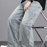 Pánské Baggy Jean - Šedomodré
