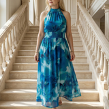Sylin | Shromážděné Halter Midi šaty
