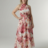Sylin | Shromážděné Halter Midi šaty