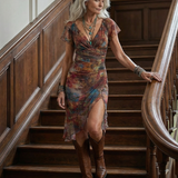 Aeris | Tiché Halter Midi šaty