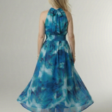 Sylin | Shromážděné Halter Midi šaty
