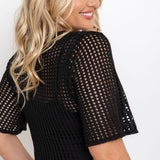 ESSENTIAL - Airlie Crochet Maxi Dress - Natural