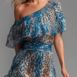 🔥 Selvaggia – šifonové maxi šaty s leopardím potiskem