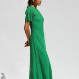 ESSENTIAL - Airlie Crochet Maxi Dress - Natural