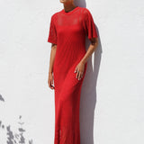 ESSENTIAL - Airlie Crochet Maxi Dress - Natural